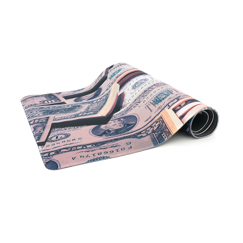 Килимок 400*900 тканинний Dollars з боковою прошивкою, товщина 3 мм, колір Gray, Пакет