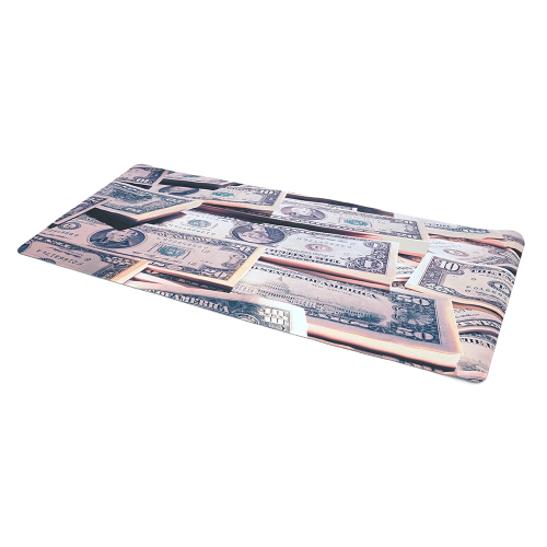 Килимок 400*900 тканинний Dollars з боковою прошивкою, товщина 3 мм, колір Gray, Пакет