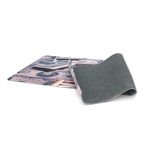 Килимок 400*900 тканинний Dollars з боковою прошивкою, товщина 3 мм, колір Gray, Пакет