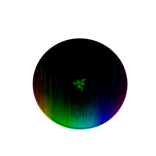 Килимок 200*200 мм тканинний RAZER 1 з боковою прошивкою (круглий), товщина 2 мм, Пакет