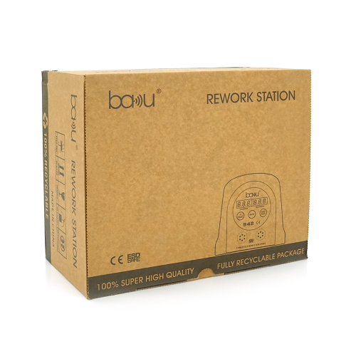 Паяльна станція BAKU BA-942 з цифровою індикацією на фен і паяльник, DC:110-240V, 4A,750W, 2,25 кг