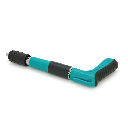 Пістолет будівельно-монтажний під цвяхи діаметром 7,3мм YT-35791 + 100 цвяхів монтажних піроксилінових діаметром 7,3мм, захисні окуляри, валіза, Green