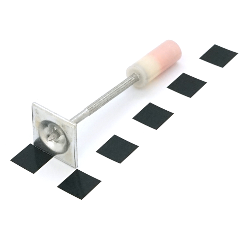 Цвяхи монтажні піроксилінові 8х49 мм, квадратна шайба 18мм, 150 штук в упаковці, ціна за упаковку