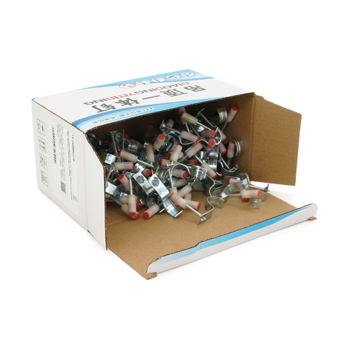 Цвяхи монтажні піроксилінові, міні 25мм, затискач для труб, 100 штук в упаковці, ціна за упаковку