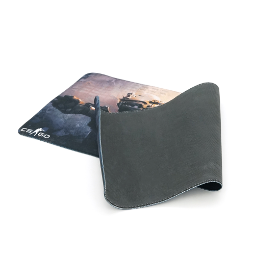 Килимок 300*700 тканинний CS Two Fighter з боковою прошивкою, товщина 2 мм, колір Black / Red, Пакет