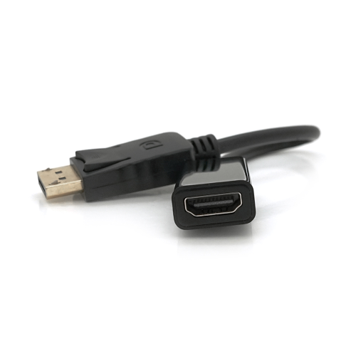 Конвертер Display Port (тато) на HDMI(мама) 30cm, Black, Пакет