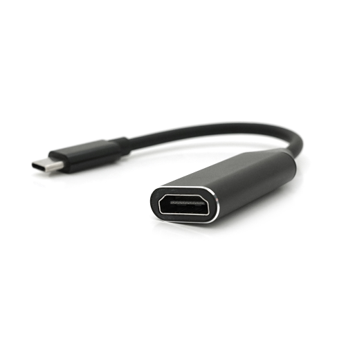 Конвертер Type-C (тато) на HDMI(мама) 10cm, Black, 4K / 2K, Пакет