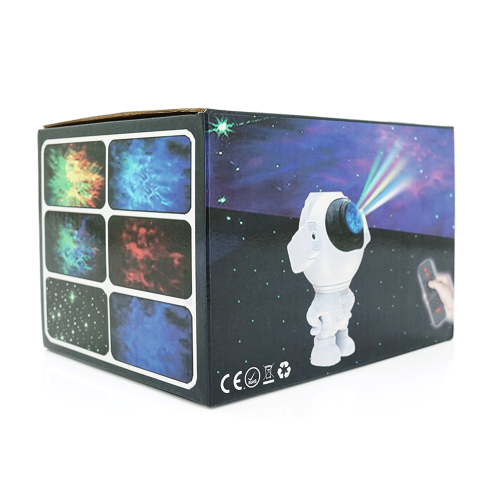 Ночник-проектор MGY-144 Астронавт+ Bluetooth колонка, пульт, кабель USB, White, Box