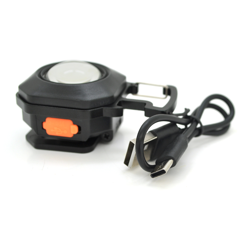 Ліхтар Multifunctional LL-201-COB(White+Yellow+Red), multitool, вбудований акумулятор,прикурювач, USB кабель, магніт, карабін, 66грам, Box