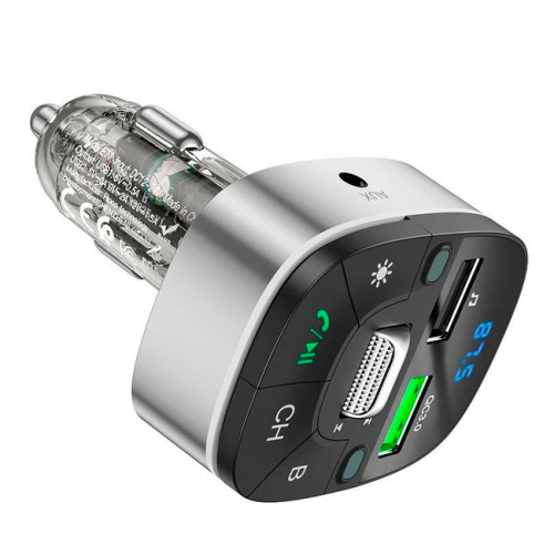 FM-модулятор HOCO E71, Black / Silver, Box