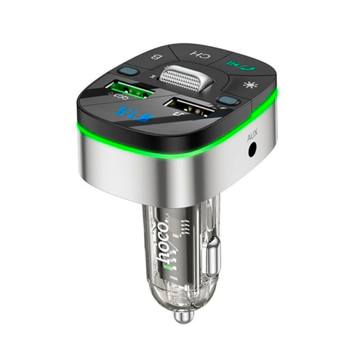 FM-модулятор HOCO E71, Black / Silver, Box