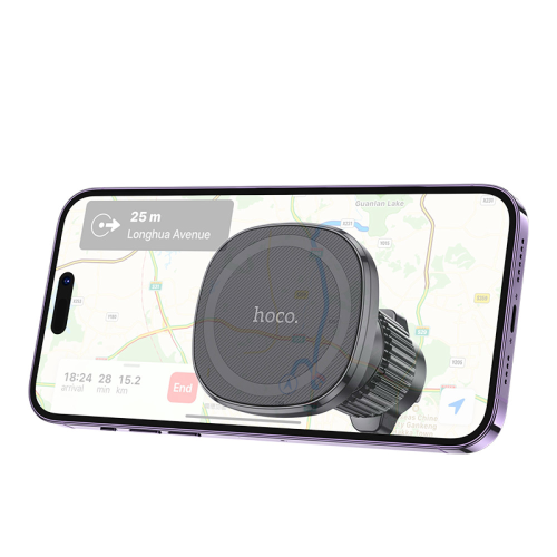 Автотримач HOCO H34, кріплення на решітку, магніт, Black, Box