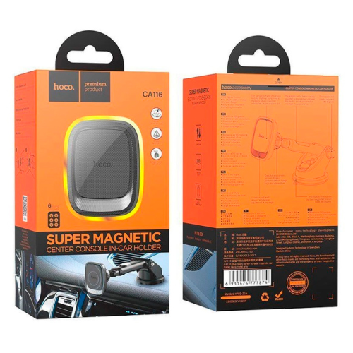 Автоутримувач HOCO СА116, Black, Box