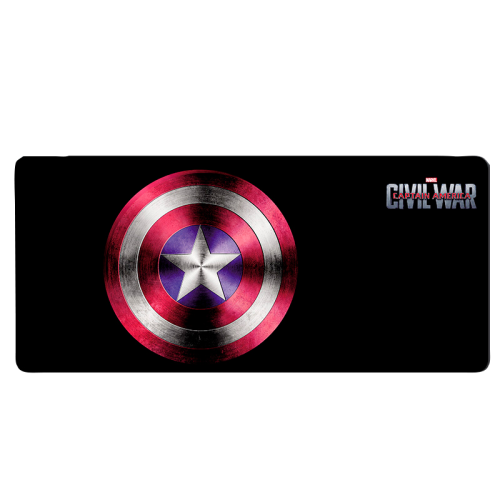 Килимок 300*800 тканинний Captain America з боковою прошивкою, товщина 3 мм, Пакет