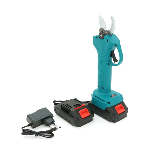Акумуляторний секатор YT36234, 2 акумулятори+зарядки, Blue, Case