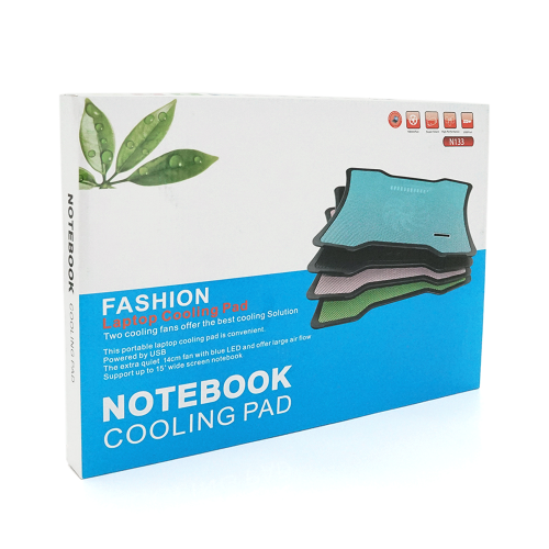 Підставка під ноутбук Pccooler N133, 10-15&amp;quot;, 1*140mm, BLUE LED 1300&amp;plusmn;10% RPM, корпус метал+пластик, 1xUSB 2.0, Black, Box