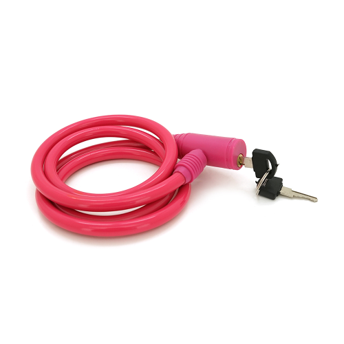 Замок велосипедний на ключі YT8121, довжина 10*1200мм, Mix color