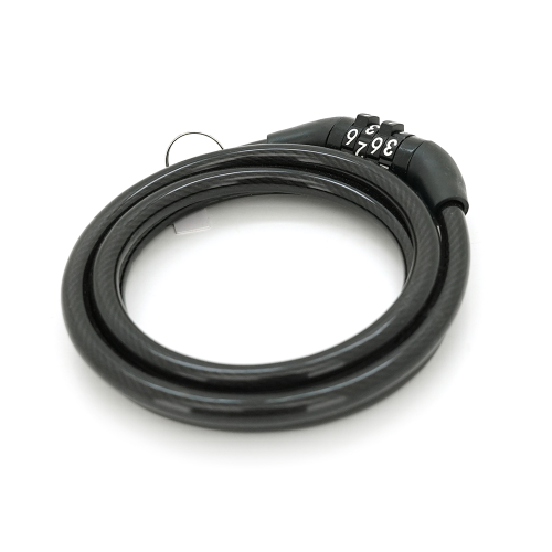 Замок велосипедний ланцюговий кодовий YT427L, довжина 8*1200мм, Mix color