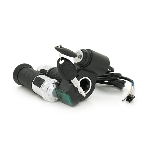 Ручка газу із ключем для електровелосипеда 12-72V+вольтметр, Box