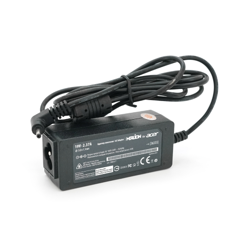 Блок живлення MERLION для ноутбука ACER 19V 2.37A (45 Вт) штекер 3,0*1,1мм, довжина 0,9м