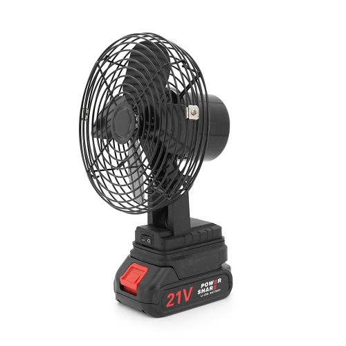 Вентилятор 6&amp;quot;, з Li-Ion акумулятором 21V + перехідник, Black, Box 185х185 мм, 1,10 кг