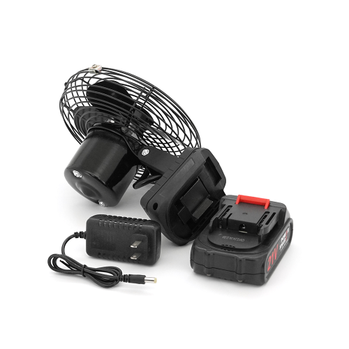 Вентилятор 6&amp;quot;, з Li-Ion акумулятором 21V + перехідник, Black, Box 185х185 мм, 1,10 кг