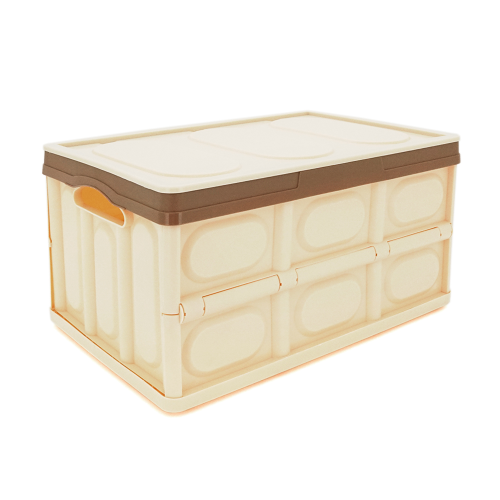 Органайзер пластиковий з кришкою у багажник автомобіля, 370x260х210mm, Brown