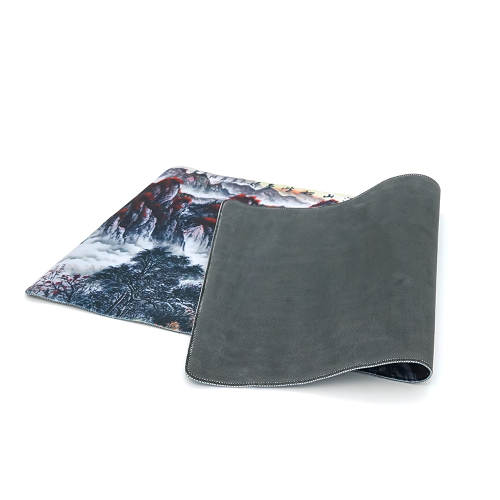 Килимок 400*800 тканинний &amp;quot;Китайська Стіна&amp;quot; з боковою прошивкою, товщина 3 мм, Black / Red