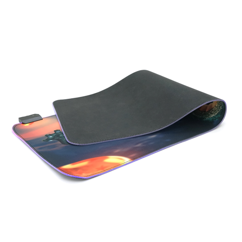 Килимок 300*800 для миші &amp;quot;Dragon&amp;quot; тканинний з боковою прошивкою, товщина 3 мм, RGB підсвічування, живлення USB 1,8 м, Color Box