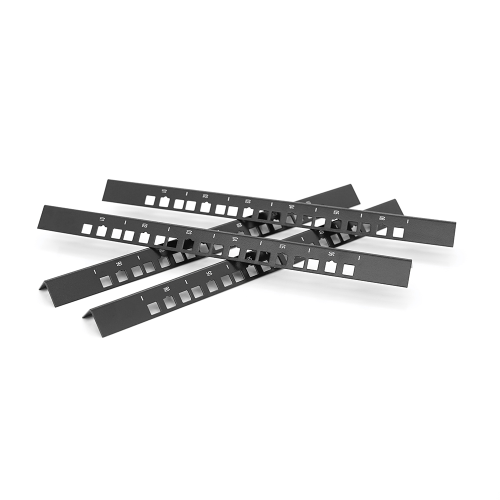 Шафа Merlion 4U, 600*350*279 (Ш*Г*В)мм загартоване скло, чорна, сталь 1,2мм, із замком (у розібраному вигляді!!!), Black