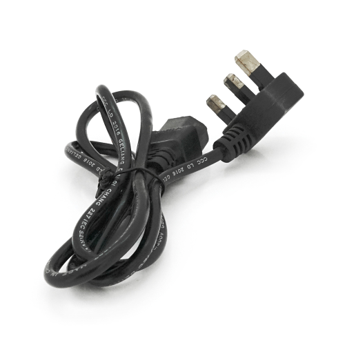 Кабель живлення UK 1.2m, 0.5mm, PC-184 / 2 CPCS-C13 3 pin (китайський роз&apos;єм), Black, OEM