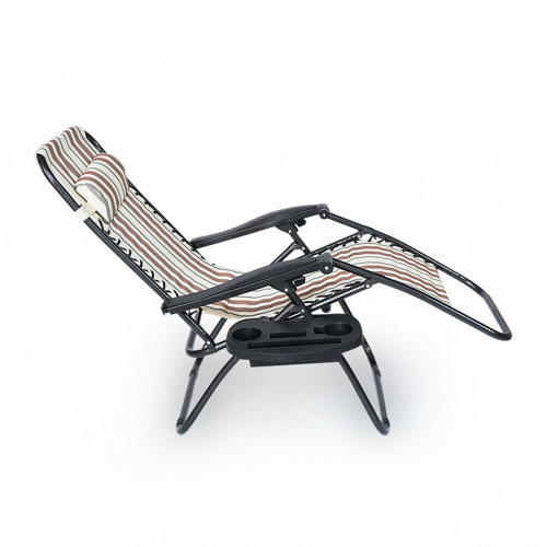 Крісло-шезлонг YT36696, 1800*650*1150мм, Brown / White OEM