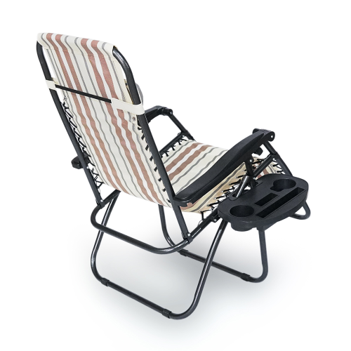 Крісло-шезлонг YT36696, 1800*650*1150мм, Brown / White OEM