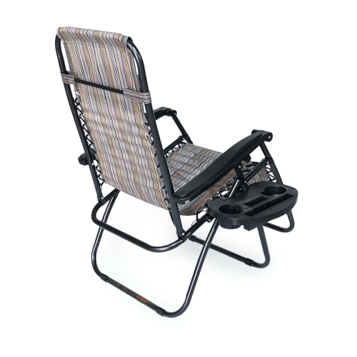 Крісло-шезлонг YT36700, 1800*650*1150мм, Brown Strip, OEM