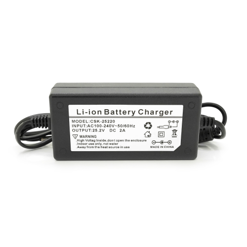 Зарядний пристрій для акумуляторів Li-ion 25,2V2A, штекер 5.5*2.1, індикація