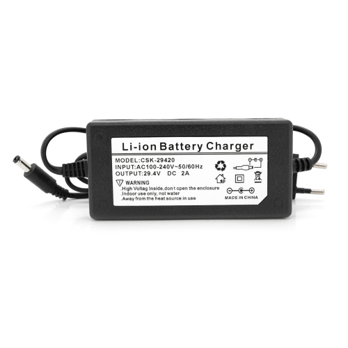 Зарядное устройство для аккумуляторов Li-ion 24V(29,4V),7S,2A, штекер 5.5*2.5, с индикацией