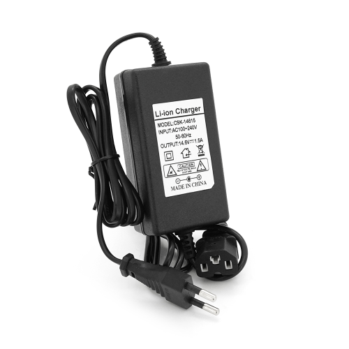 Зарядний пристрій для акумуляторів LiFePO4 12V(14,6V),4S,1,5A, штекер Triangle plug (T-tipe / C13 / IEC). з індикацією