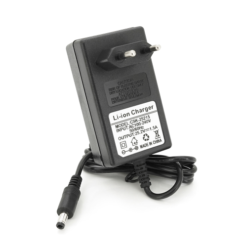 Зарядний пристрій для акумуляторів Li-ion 25,2V,6S,1,5A,штекер 5.5*2.5, індикація