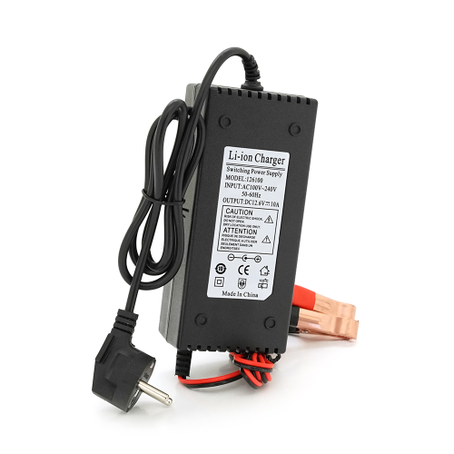 Зарядний пристрій для акумуляторів Li-ion 12V (12,6V),3S,10A, з коркодилами, індикація