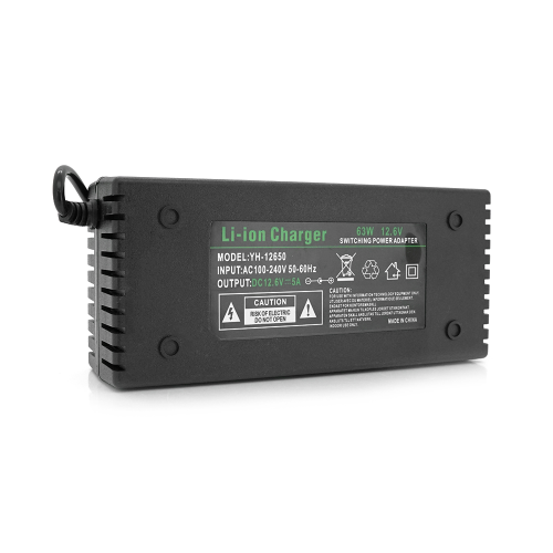 Зарядний пристрій для акумуляторів Li-ion 12V (12,6V),3S,5A,штекер 5,5х2,5мм, індикація