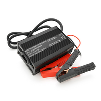 Зарядний пристрій для акумуляторів LiFePO4 12V(14,6V),4S,15A, крокодили,135x90x50mm