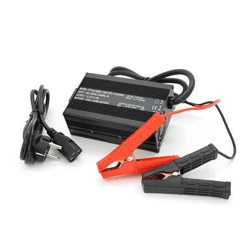 Зарядний пристрій для акумуляторів LiFePO4 12V(14,6V),4S,15A, крокодили,135x90x50mm