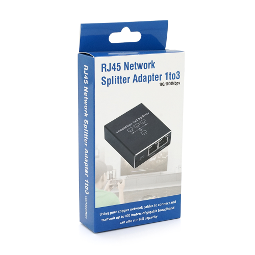 Активний RJ45 сплітер 1=&amp;gt;3 порту, підтримує 1000Mbps, with Type-C power supply