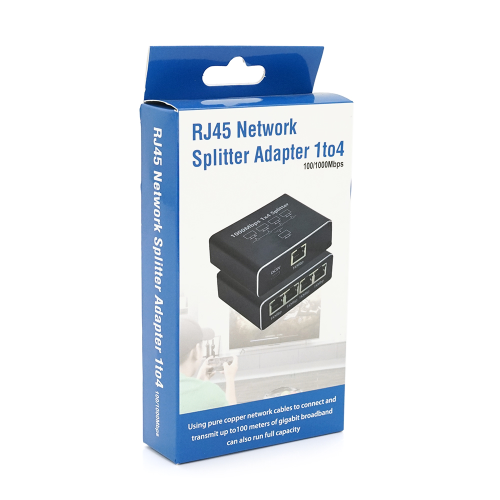 Активний RJ45 сплітер 1=&amp;gt;4 порти, підтримує 1000Mbps, with Type-C power supply