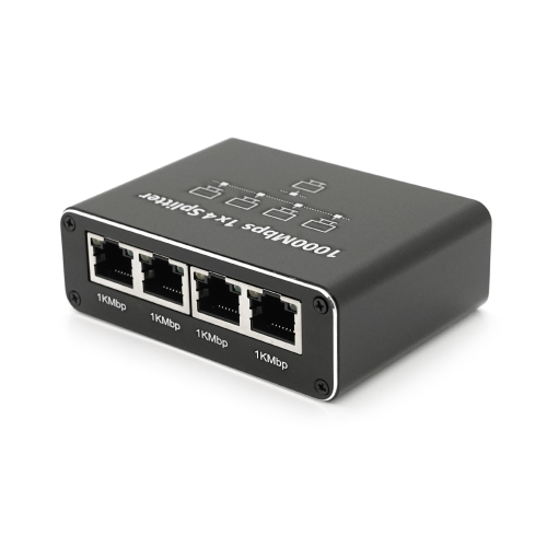 Активний RJ45 сплітер 1=&amp;gt;4 порти, підтримує 1000Mbps, with Type-C power supply