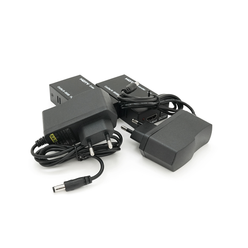 Одноканальний активний подовжувач HDMI сигналу кабелем UTP. Дальність передачі: до 60метрів, cat5e / cat6e 1080P / 3D, Black