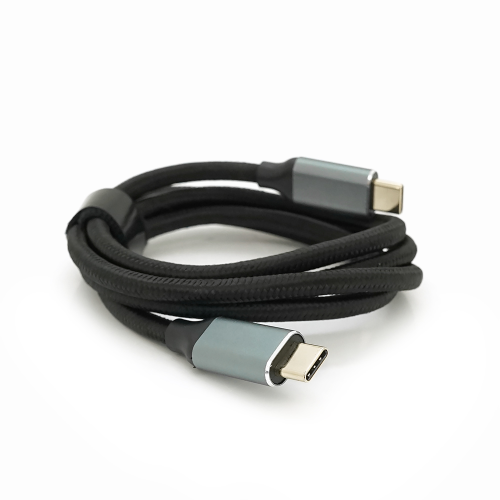Кабель Type-C to Type-C (USB 3.2 GEN2 male to male), обплетення, Black, довжина 1м, підтримка 100W / 10Gbps, 4K60HZ audio / video outpout, BOX