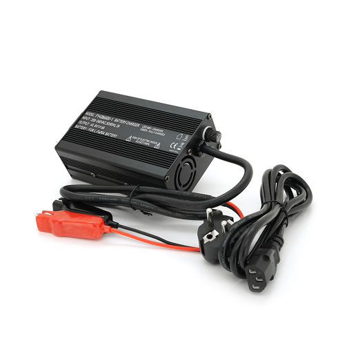 Зарядний пристрій для акумуляторів LiFePo4 36V(43.8V),12S,6A,крокодили,135x90x50mm