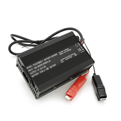 Зарядний пристрій для акумуляторів Li-ion 67.2V4A+ крокодили 135x90x50mm