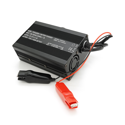 Зарядний пристрій для акумуляторів LiFePo4 72V(87,6V),24S,3,5A,+ крокодили,135x90x50mm, 0,6 кг